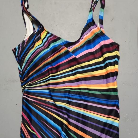 MULTI COLOR PLUS SIZE SEXY MONOKINI - Picture 5 of 7